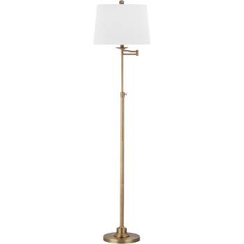 53" Nadia Adjustable Floor Lamp Gold (Includes LED Light Bulb) - Safavieh