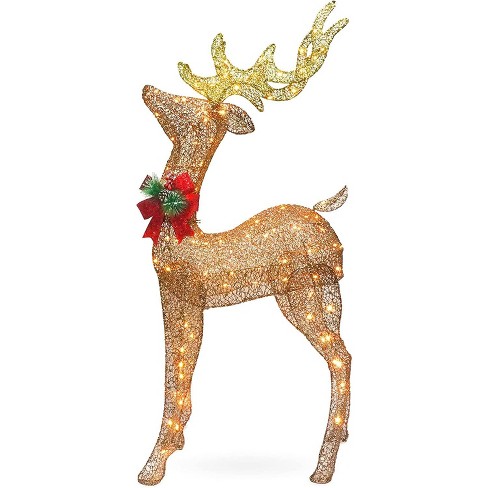 5ft Fabric Champagne Christmas Buck : Target