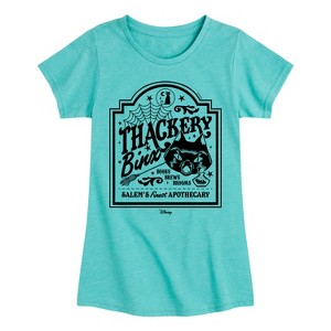Girls' - Hocus Pocus - Binx Business Sign Fitted Short Sleeve Graphic T-Shirt - 1 of 3