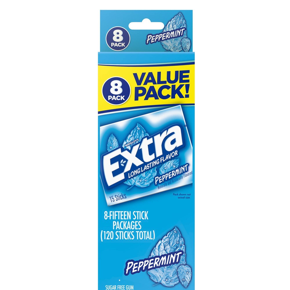 Extra Peppermint Sugar-Free Gum Value Pack – 120ct