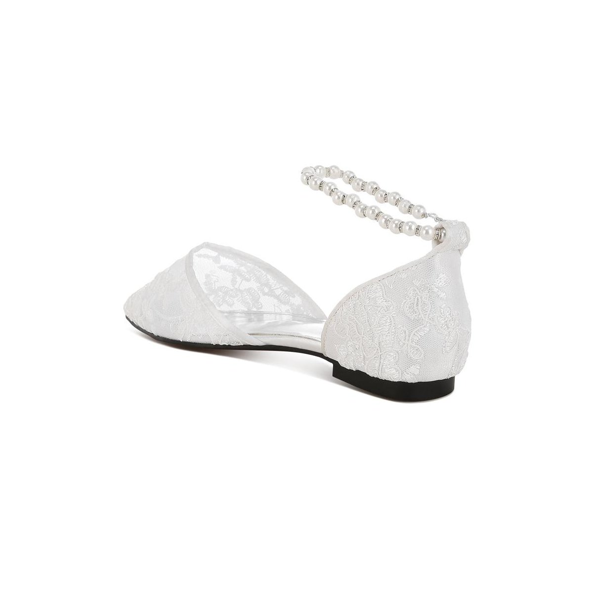 Женские сандалии Rag & Co Womens Shrami Pearl & Rhinestone Strap Flat Sandals 6 — фото 3
