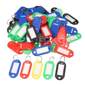 Unique Bargains Barber Salesman Plastic Name Tag Badge Clip Holder Keyring Multicolor 50 Pcs - 1 of 4
