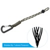 Unique Bargains Braided Wrist Polyester Keychain Badge Lanyard with Snap Hook 4 Pcs - 3 of 4