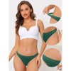 INSPIRE CHIC Women's Unlined Satin Invisible Bikini Comfortable No-Show Thongs 6 Packs - 3 of 4