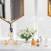Attop Bathroom Soap Dispenser Set - Bathroom Toothbrush Holder Set, Marble, Gold, Farmhouse Bathroom Decor, 5 Piece Bathroom Accessories Set - 4 of 4