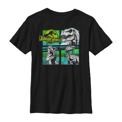 Boy's Jurassic World T. Rex And Velociraptors T-shirt : Target