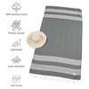 American Soft Linen 4 Piece Turkish Peshtemal Beach Towel Set, Light Weight Peshtemal Beach Pool Towels - 4 of 4