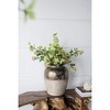 AZL1 Life Concept Decorative Vases Round Ceramic Accent Vase with Wide Opening and Metallic Finish, Brown, 13"*13"*16" - 3 of 4