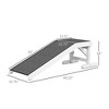 SKYONE 49" Pet Ramp for Dogs & Cats - Non-Slip Carpet Surface, Pine Wood, White/Gray, Supports Up - 2 of 4