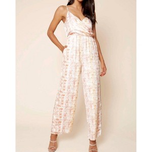 Women's Payton Printed Jumpsuit - SUGARLIPS - 1 of 4