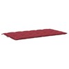 vidaXL Garden Bench Cushion Wine Red 78.7"x(19.7"+19.7")x2.8" Oxford Fabric - 4 of 4