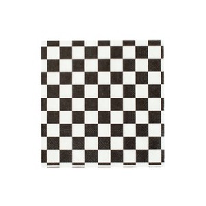 Jollity & Co. - Check It! The Classic Cocktail Napkins - Pack of 20 Paper Napkins - 1 of 2
