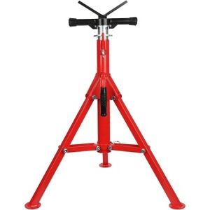 GOCAPTAIN Heavy-Duty Pipe Jack Stand, 28"-52" v-Head Folding Pipe Stand, 2500 Lbs, Adjustable Height, Tripod Base, for Welding/Auto/Construction, Red - 1 of 4