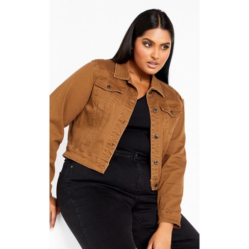 Target plus size hot sale denim jacket