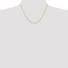 Black Bow Jewelry 0.9mm 14k Yellow Gold Box Chain w/Spring Ring Necklace - 2 of 4