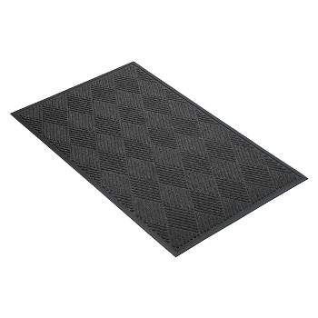4'x6' Solid Diamond Doormat Charcoal - HomeTrax