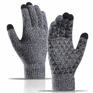 HTUTWOO Winter Gloves, Warm Knit Gaming Touchscreen Gloves for Women Men, Perfect for Sports and Daily Work - 1 of 4