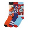 Dr Seuss Lorax, Oh The Places and Cat Mens Athletic Crew Socks 3 Pack - 3 of 4