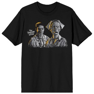 Twilight Zone Pig Face Nurse Unisex Adult Black Short Sleeve Tee Shirt - 1 of 3