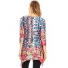 Women's Paisley and Animal Print Scoop Neck Marlene Tunic - White Mark - 3 of 3