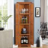 Runesay  4-Tier Corner Kitchen Pantry Storage Cabinet with 8 Doors Tall Storage Cabinet - 3 of 4