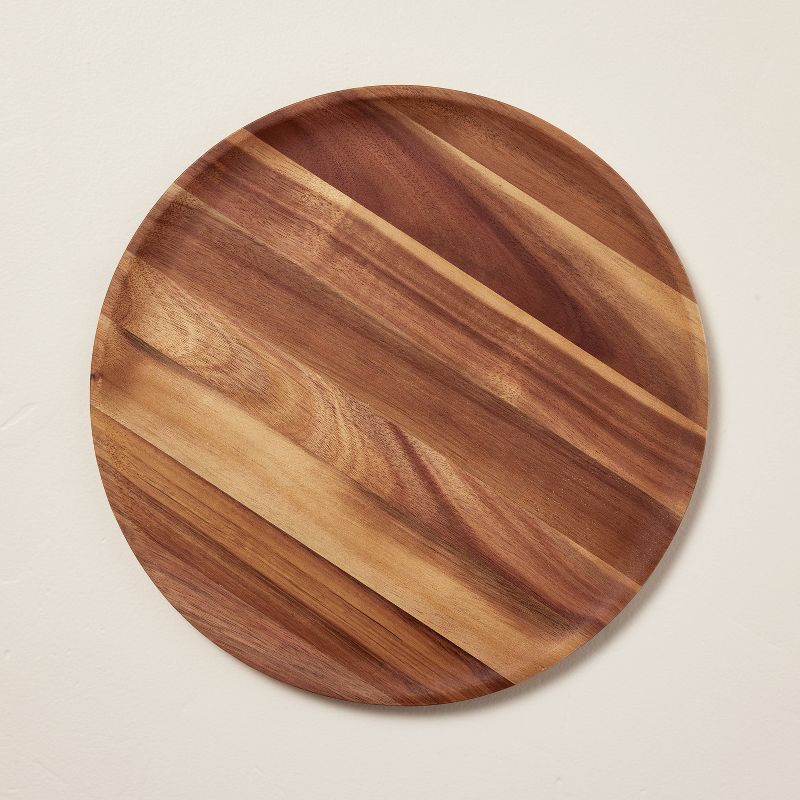 13&#34; Wooden Plate Charger Brown - Hearth &#38; Hand&#8482; with Magnolia, 1 of 7