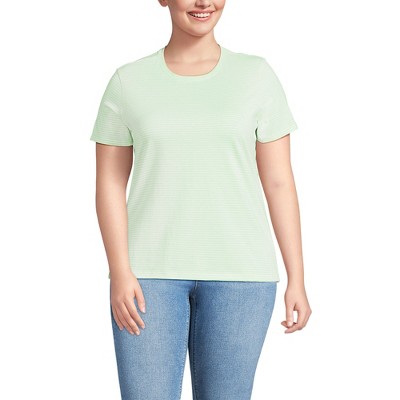 Lands' End Women's Relaxed Supima Cotton Crew Neck T-Shirt