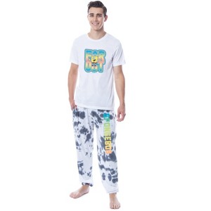 Nickelodeon SpongeBob SquarePants Mens' Far Out Sleep Pajama Set Multicolored - 1 of 4