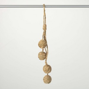 15"H Sullivans Christmas Rope Ball Christmas Swag  Natural - 1 of 2
