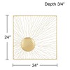 Dahlia Studios Melete Gold Metal 24" Square Wall Art - 4 of 4