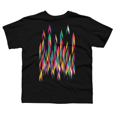 Boy's Design By Humans Abstract Color Rainbow Tree Forest By Kakel T-Shirt