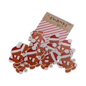 Unique Bargains Christmas Stickers for Ceramic Glass Metal Paper Plastic Peel Red White 1Set - 1 of 4