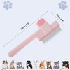 Unique Bargains Self-Cleaning Pet Hair Removal Brush with Release Button for Massaging and Removing Shedding 1 Pc - 2 of 4