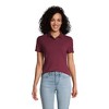 Lands' End Women's Short Sleeve Basic Mesh Polo Shirt - 4 of 4