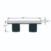 Alilang 48.00 inch Upholstered Bench with Fluted Black Base and Modern Design-Light Gray - 4 of 4