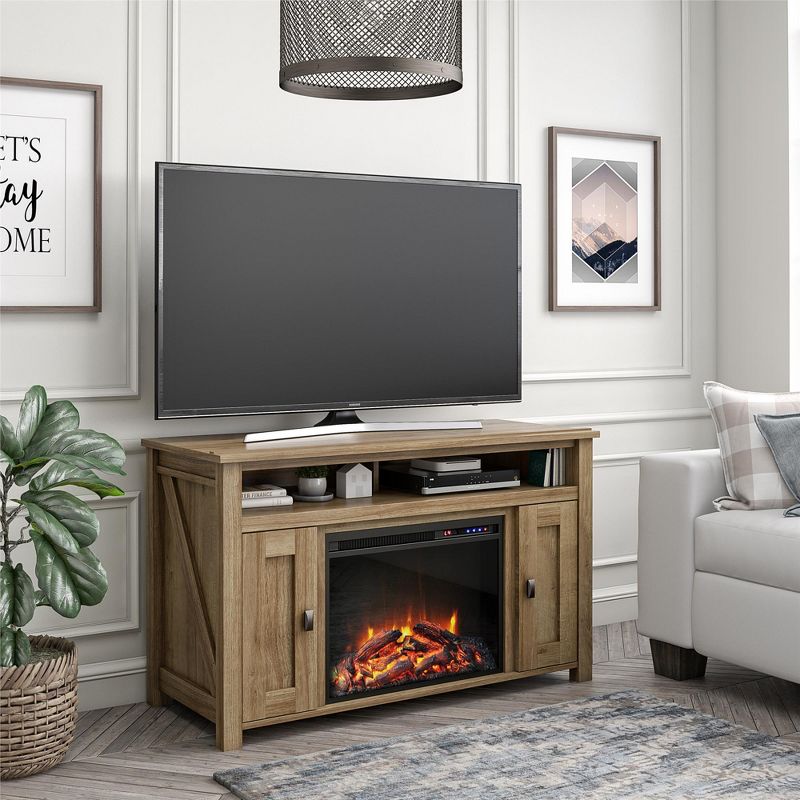 Ameriwood Home Farmington Electric Fireplace TV Console for TVs up to 50", 2 of 5