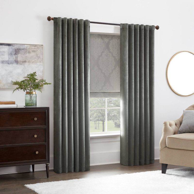Carlton Damask 100% Total Blackout Cordless Roman Blind and Shade - Eclipse, 6 of 13