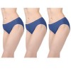 Memoi Combed Cotton Basic Hipster Panties 3 Pack - 2 of 4