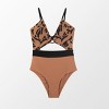 Women's Cutout One Piece Crisscross Front Drawstring Bathing Suit- Cupshe - 2 of 4