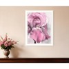 HomeRoots Pink Iris White Framed Print Wall Art - 2 of 4