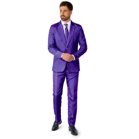 Men's Purple Double Breasted Pinstripe Suit – Flex Suits