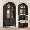 FONTOI Arched Tall Decorative Storage Cabinet - 3 of 4