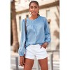 Women's Floral Embroidered Sleeve Blouse Shirt - LASCANA - 2 of 4