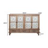 59" Vintage Buffet Storage Cabinet with Adjustable Shelves, Multi-Functional Accent Cabinet for Living Room,Bedroom,or Dining Room–The Pop Home - 4 of 4