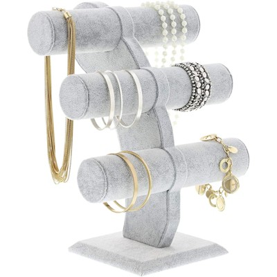 Necklace Pendant Bracelet Display Stand Jewelry Display Storage Holder Grey 