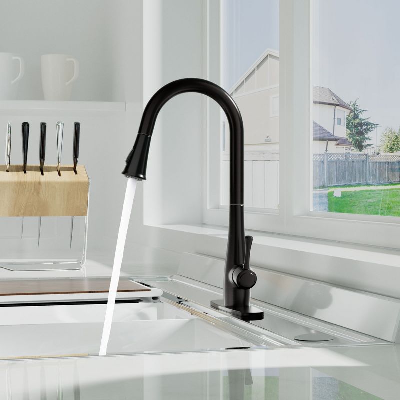 Homlux Pull Down Kitchen Faucet, 4 of 9