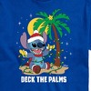Men's - Lilo and Stitch - Deck the Palms Christmas Short Sleeve Graphic T-Shirt - 2 of 4