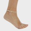 Pompeii3 Leah Pearl Anklet 18k Yellow Gold - 3 of 4