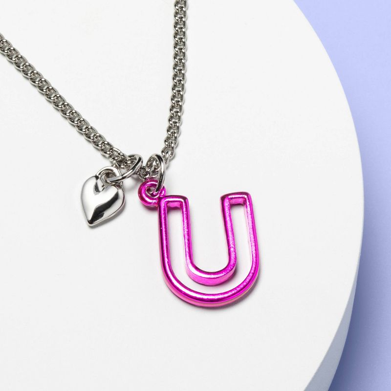 Girls&#39; Monogram Letter U Necklace - More Than Magic&#8482;, 1 of 3