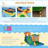 6-in-1 Tropical Inflatable Water Slide Includes Floating Ball Slide Trampoline Pool Cannon Climbing Wall with Carry Bag - 2 of 4